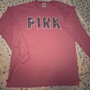 VS PINK like new l/s light cotton tee sz. L